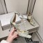 Jimmy Choo Heel 8.5cm Aura caged satin Sandals Gray with Pearls 2023
