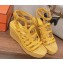 Hermes Heel 8.5cm Platform 5cm Catalya Wedge Espadrilles Yellow 2023