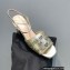 Gucci Heel 8.5cm Platform 2.5cm Interlocking G studs Sandals 719844 Gold 2023