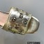 Gucci Heel 8.5cm Platform 2.5cm Interlocking G studs Sandals 719844 Gold 2023