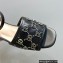 Gucci Heel 8.5cm Platform 2.5cm Interlocking G studs Sandals 719844 Black 2023