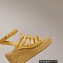 Hermes Heel 8.5cm Platform 5cm Catalya Wedge Espadrilles Yellow 2023