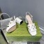 Gucci Heel 8.5cm Platform 2.5cm Interlocking G studs Sandals 719844 White 2023