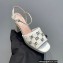 Gucci Heel 8.5cm Platform 2.5cm Interlocking G studs Sandals 719844 White 2023