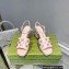 Gucci Heel 8.5cm Platform 2.5cm Interlocking G studs Sandals 719844 Pink 2023