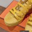 Hermes Heel 8.5cm Platform 5cm Catalya Wedge Espadrilles Yellow 2023