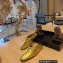 Balenciaga Heel 2.5cm Cosy Cagole Mules Gold 2023
