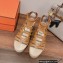 Hermes Heel 8.5cm Platform 5cm Catalya Wedge Espadrilles Brown 2023