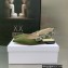 Dior J'Adior Slingback Ballerina Flats in Green Embroidered Cotton 2023