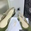 Dior J'Adior Slingback Ballerina Flats in Green Embroidered Cotton 2023