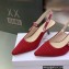 Dior Heel 6.5cm J'Adior Slingback Pumps in Red Embroidered Cotton 2023