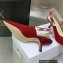 Dior Heel 6.5cm J'Adior Slingback Pumps in Red Embroidered Cotton 2023