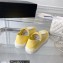 Chanel Front CC Logo Canvas Sneakers Yellow 2023
