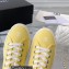 Chanel Front CC Logo Canvas Sneakers Yellow 2023