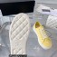 Chanel Front CC Logo Canvas Sneakers Yellow 2023