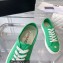 Chanel Front CC Logo Canvas Sneakers Green 2023