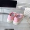 Chanel Front CC Logo Canvas Sneakers Pink 2023