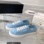 Chanel Front CC Logo Canvas Sneakers Blue 2023