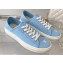 Chanel Front CC Logo Canvas Sneakers Blue 2023