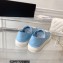 Chanel Front CC Logo Canvas Sneakers Blue 2023