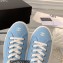 Chanel Front CC Logo Canvas Sneakers Blue 2023