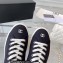 Chanel Front CC Logo Canvas Sneakers Black 2023