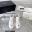 Chanel Front CC Logo Canvas Sneakers White 2023