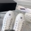 Chanel Front CC Logo Canvas Sneakers White 2023