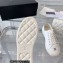 Chanel Front CC Logo Canvas Sneakers White 2023