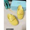 Prada Soft padded nappa leather sabots 1S084N Yellow 2023