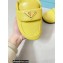 Prada Soft padded nappa leather sabots 1S084N Yellow 2023