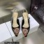 Dior Heel 6.5cm J'Adior Slingback Pumps in Black Multicolor Cotton with Dior Jardin Botanique Embroidery 2023