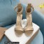 Gianvito Rossi Heel 10.5cm Portofino Sandals with Buckle-covered Anklet Strap Leather Nude 2023