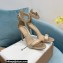 Gianvito Rossi Heel 10.5cm Portofino Sandals with Buckle-covered Anklet Strap Leather Nude 2023