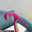 Gianvito Rossi Heel 10.5cm Portofino Sandals with Buckle-covered Anklet Strap Suede Fuchsia 2023