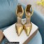 Gianvito Rossi Heel 10.5cm Bijoux Pumps Leather Gold 2023
