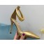 Gianvito Rossi Heel 10.5cm Bijoux Pumps Leather Gold 2023