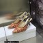 Dior Heel 6.5cm J'Adior Slingback Pumps in Antique Pink Brocart Embroidered Cotton with Gold-Tone Metallic Thread 2023