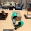 Balenciaga Heel 4.5cm Round toe Mules Green 2023