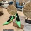 Balenciaga Heel 9cm Back BB Pumps Green 2023