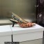 Dior Heel 6.5cm J'Adior Slingback Pumps in Antique Pink Brocart Embroidered Cotton with Gold-Tone Metallic Thread 2023