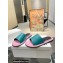 JW Anderson Bumper-tube Leather Slides Green/Pink 2023