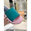 JW Anderson Bumper-tube Leather Slides Green/Pink 2023