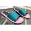 JW Anderson Bumper-tube Leather Slides Green/Pink 2023
