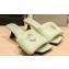 Prada Heel 3.5cm Soft padded nappa leather sandals Pale Green 2023
