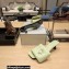 Prada Heel 3.5cm Soft padded nappa leather sandals Pale Green 2023