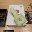 Prada Heel 3.5cm Soft padded nappa leather sandals Pale Green 2023