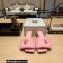 Prada Heel 3.5cm Soft padded nappa leather sandals Pink 2023