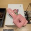 Prada Heel 3.5cm Soft padded nappa leather sandals Pink 2023