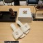 Prada Heel 3.5cm Soft padded nappa leather sandals White 2023